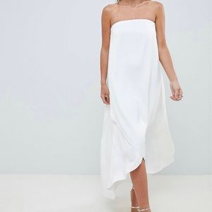 ASOS Design Satin Bandeau Maxi Dress